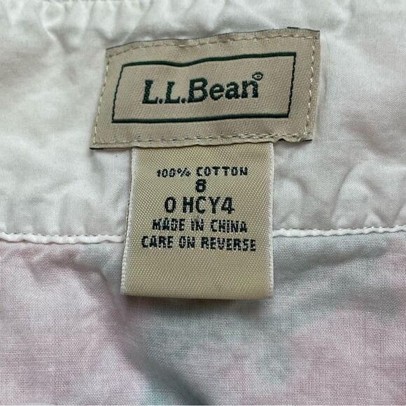 L.L. Bean White, Pink and Green Crustacean Skirt Size 8 - Picture 3 of 10